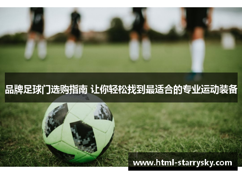 品牌足球门选购指南 让你轻松找到最适合的专业运动装备
